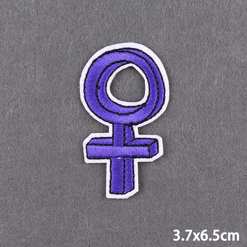 Purple Style Iron On Patch Thermoadhesive Patches For Clothes Anger Baby Girl Embroidery Patch For Hat/T-Shirt Fusible Sewing