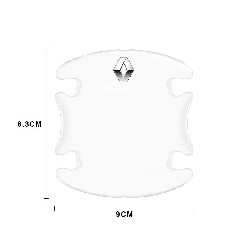 Auto Door Handle Bowl Anti-Scratch Sticker Protection Strip Car Accessories For Renault Clio Laguna 2 Megane 3 Duster Logan dgu2a