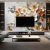 Moderne 3D Stereo Bakgrunn Tapet Veggmaleri Blomstermønster Kunstdekor Maleri Bakgrunn Tapet