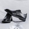Leather Shoes Men'S Trend Spring And Autumn Business Dress Casual British Pointed Leather Groom Wedding Shoes 66780-R