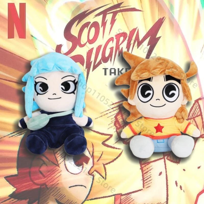 Discover Intime Unisex Kids Latest Anime Scott Pilgrim Plush Gentle Stuffed Cartoon Activity Plushie Doll Anime Cartoon Peripherals Pillow Doll Toy Present Designed For Kid