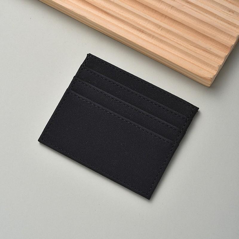 Slim PU Leather Card Holder Men Women Minimalist Wallet Compact ID Credit Case Portable Organizer