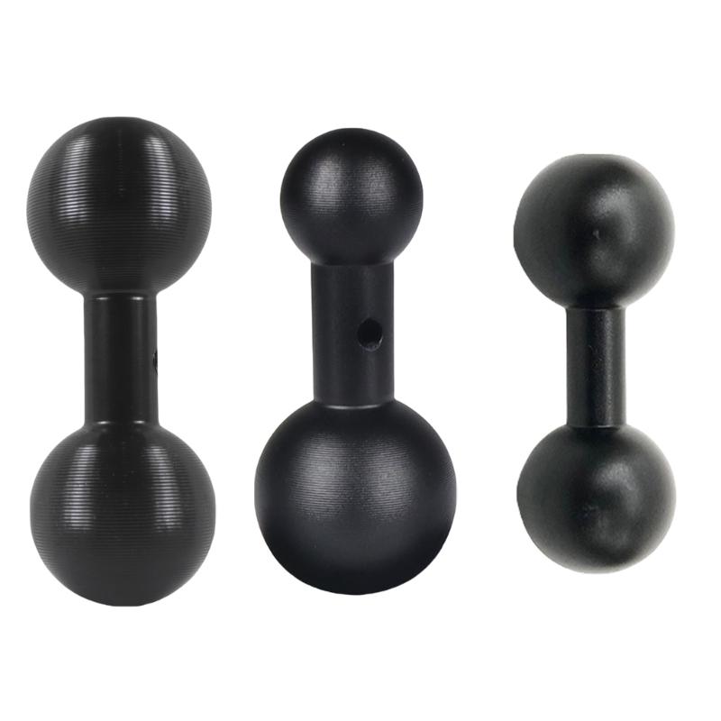 Upgrades double  25.4mm Ball Adapter Aluminum AUniversal Mounting Connector 360 Degree Rotation for Motorbike Bike Bracket