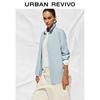 UR Women's Long-Sleeve Loose-Fit Lapel Shirt