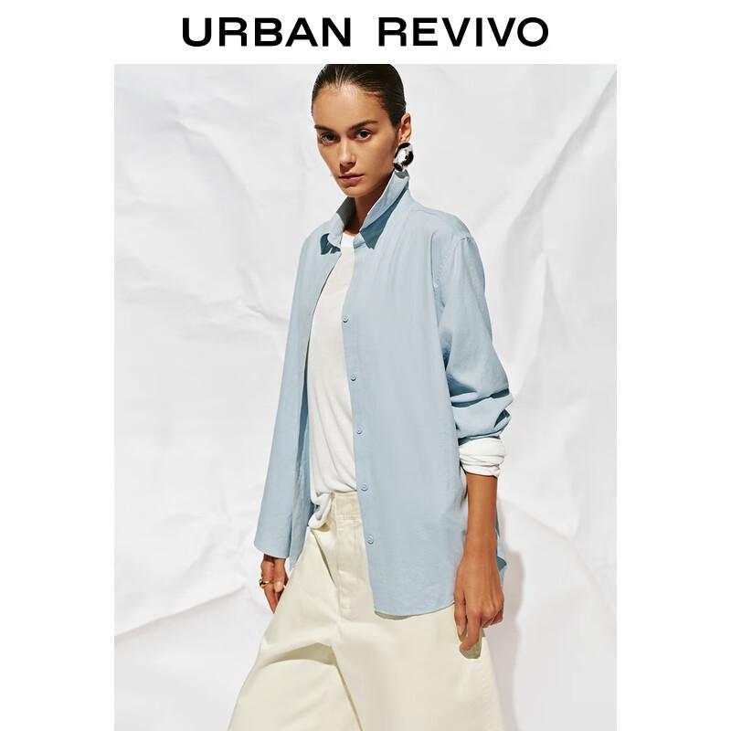 UR Women's Long-Sleeve Loose-Fit Lapel Shirt