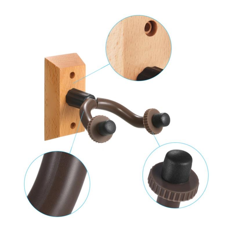 GH-01 Guitar Hanger Wooden Wall Mount Hook Holder Keeper For Electric Acoustic Guitars Bass Ukulele String Instrument