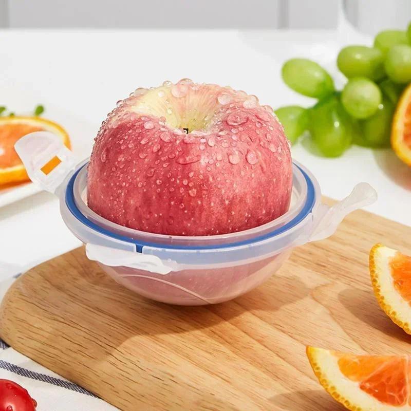 Kitchen Household Food Grade Fresh-keeping Box Vegetable and Fruit Storage Container Microwave Heating Grain Dispenser