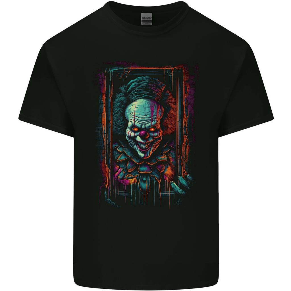 Dark Evil Clown Halloween Unisexs Light Cotton TShirt