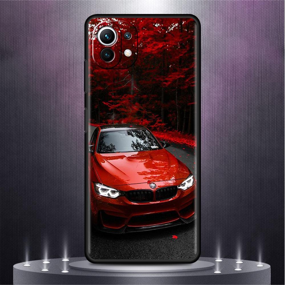 Blue Red Car Case For Xiaomi Mi Poco X3 NFC M4 M3 Pro F3 GT F1 11 Lite Note 10 11T 10T 9T Back Soft Phone Cover