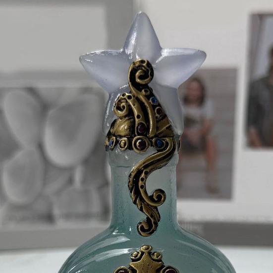Vintage Decorative Bottle Ornament Resin Star Theme Vase Table Centerpiece Bedroom Living Room Dining Table Bookshelf Desktop Decoration