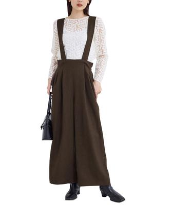 Calça Suspensório de Piquenique Corda Marrom Escuro Tamanho 38 Aspecto de Lã, (20),