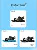 Big Brand Boys' Non-Slip Sandals - 2024 Korean Style for Medium to Large Kids, Soft Sole Summer Beach Shoes