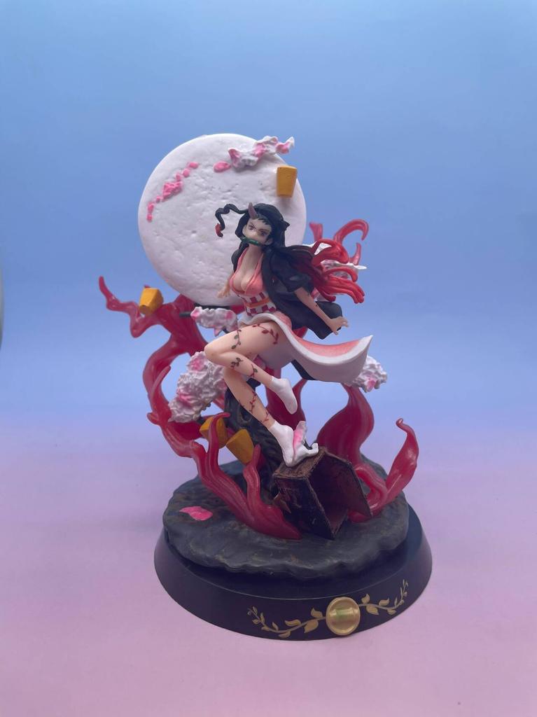 Demon Slayer Figurer Kamado Nezuko Actionfigur GK Dockor 15cm Blod Demo Konst Anime Figur Kawai Samlarobjekt PVC Modell Leksaker Gåva