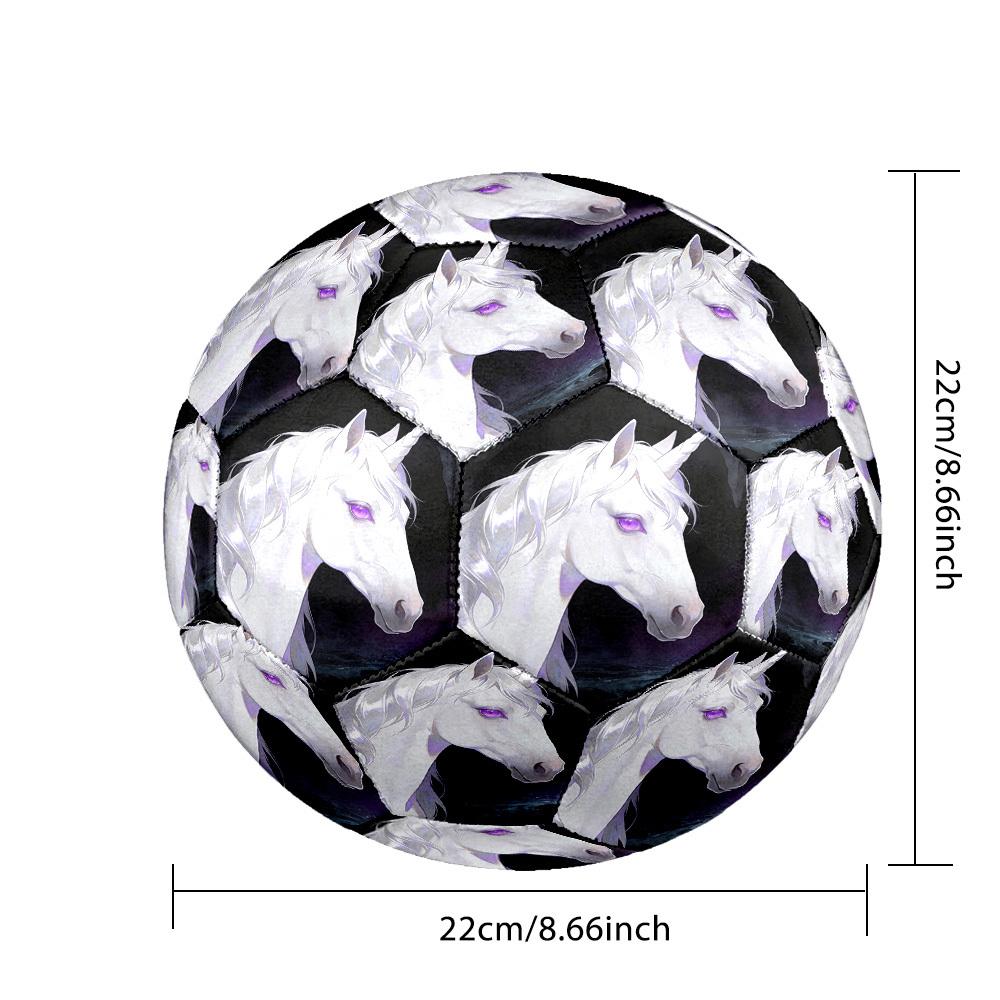 1pc Unicorn Dreamscape Theme Soccer Ball Football, Size 5, Lightweight PVC, Outdoor Training Soccer Ball,Gift c655