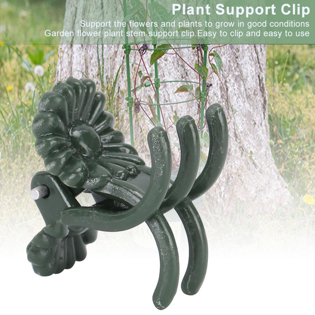 Dicker blütenförmiger Pflanzenclip Gartenblumen Pflanzen Stängelstütze Befestigungsklammer 200 Stück