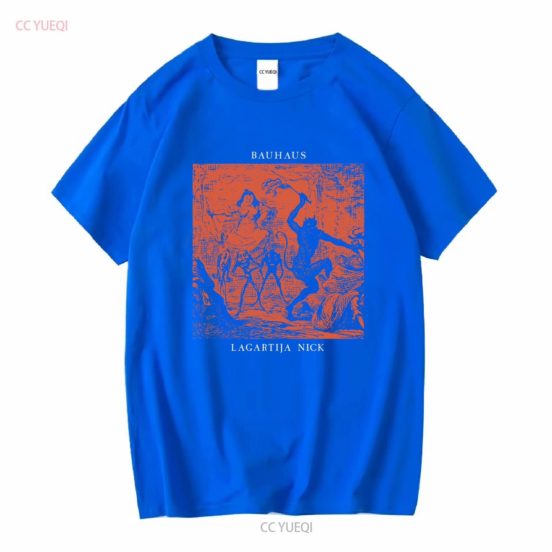 Bauhaus Lagartija Nick T Shirt Cotton Mom Dad Friends BEST s vintage Washed designer clothes Versatile Casual fashion Stretched S