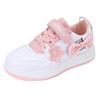 New children's little white shoes fashionable girls' flowers student casual sports shoes low-top round head comfortable running board shoes