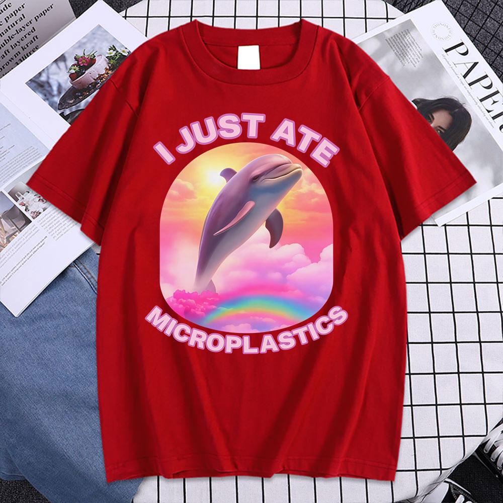 How It Feels To Eat Microplastics T Shirts Funny Meme Graphic Tshirts Unisex Women High Quality Vintage Summer Tops ONeck Tshirt
