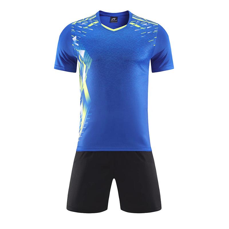 

Скоростной летний тренировочный костюм: Мужские и женские футболки с коротким рукавом для настольного тенниса, тенниса и бадминтона Men s XXL разноцветный/синий