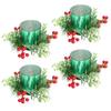 Festive Atmosphere Candle Rings Artificial Red Berries Table Centerpiece Decoration Christmas Holiday Wedding Decorations Joy Of Sharing High Quality