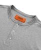 Yunibeosyeolobeolol Henley Neck Long Sleeve T-Shirt Melange Gray