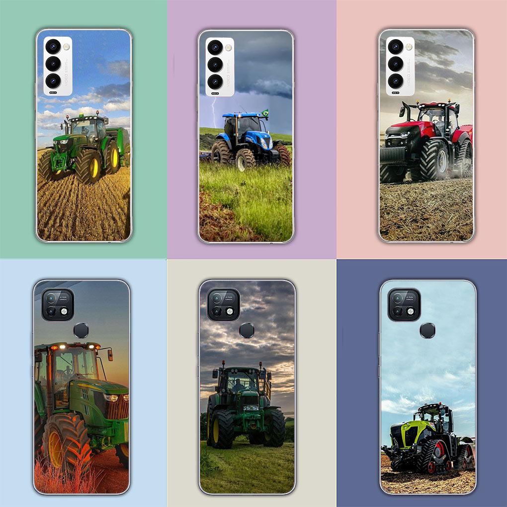 Farms Vehicles Tractors Soft Cover Case for Motorola Moto G13 G14 G53 G54 G62 G72 G82 G84 E13 E20 G42 G32 G23 G22 Phone Casing