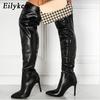 Fashion Eilyken Elegant Vintage Boots For Women 2025 New High Over The Knee Boots Pointed Toe Trendy Lady Modern Shoes