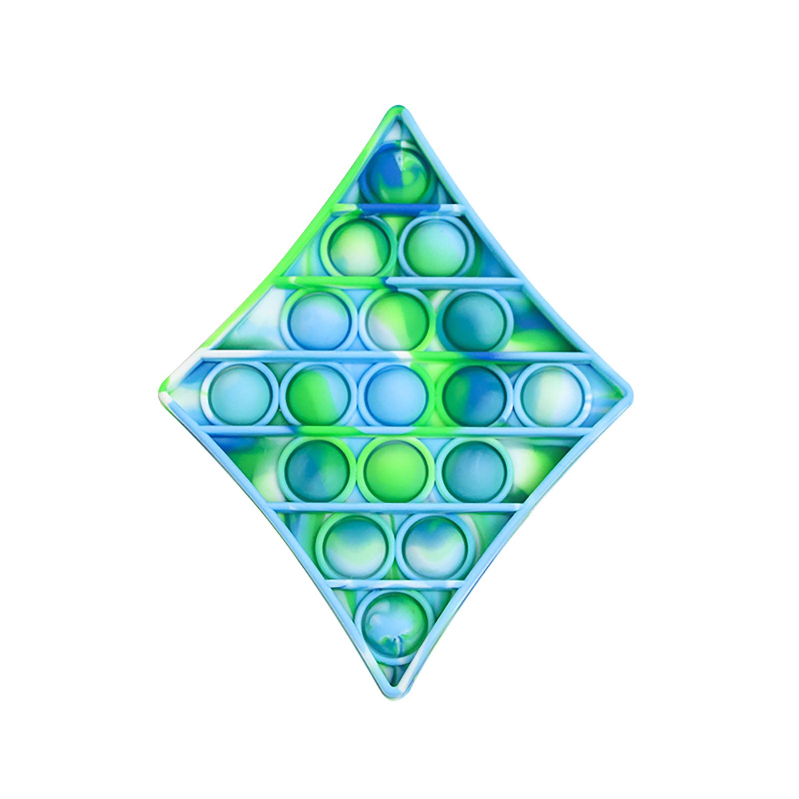 

Silicone Push Bubble Sensory Fidget Toy for Stress Relief Anxiety Reduction and Focus Enhancement Diamond Shape Durable Material