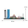 Famous Movies Skyline Architecture Building Block Kit Skyline Buildings Back To the Future Fairy Tale Magic Castle House Toys