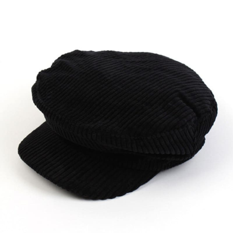 Universal chemistry Bold Corduroy Black Marine Cap corduroy  marine Cap