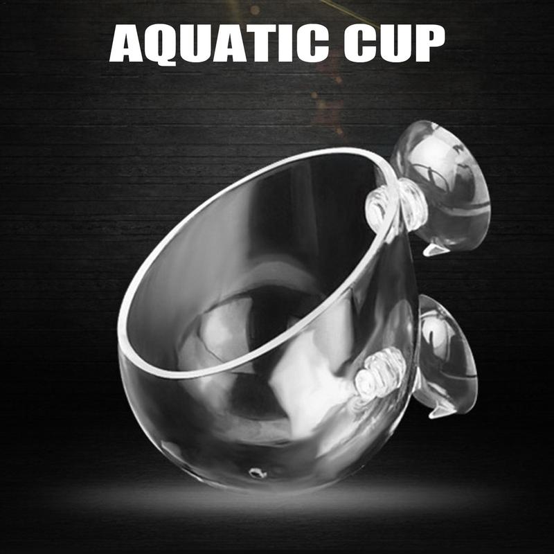 Hydroponischer Fischteich-Pflanzgefäß-Saugnapf-Aquarium-Pflanzenbecher Transparent Abnehmbar Fischteich-Landschaftsgestaltung Einfach zu züchten Für lebendige Live