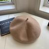 Australian Wool Beret Children'S Autumn And Winter Retro Versatile Solid Color Woolen Hat Showing Face Small Painter Hat Bud Hat