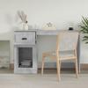 VidaXL Desk with Drawer Concrete Grey 115x50x75 Cm Engineered Wood 816476