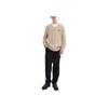 Coach FW24 Logo Cable Knit V-Neck Long Sleeve Sweater Men sweater Light-Brown CT741-OTM