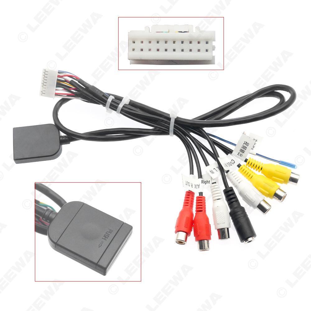 Zx Scheme 4G Card Slot AV Cable: 20-Pin RCA Output for Car Audio/Video