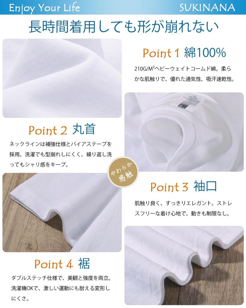 Sukinana Summer Relaxed Inner Antibacterial and Clothing Men's Short-Sleeve T-Shirts, 2/5 Pack, 100% Cotton, Printed, Wear, Fit, Stylish, Soft, Shirt,