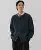 Blankroom Bold Round Cardigan_Melange Charcoal