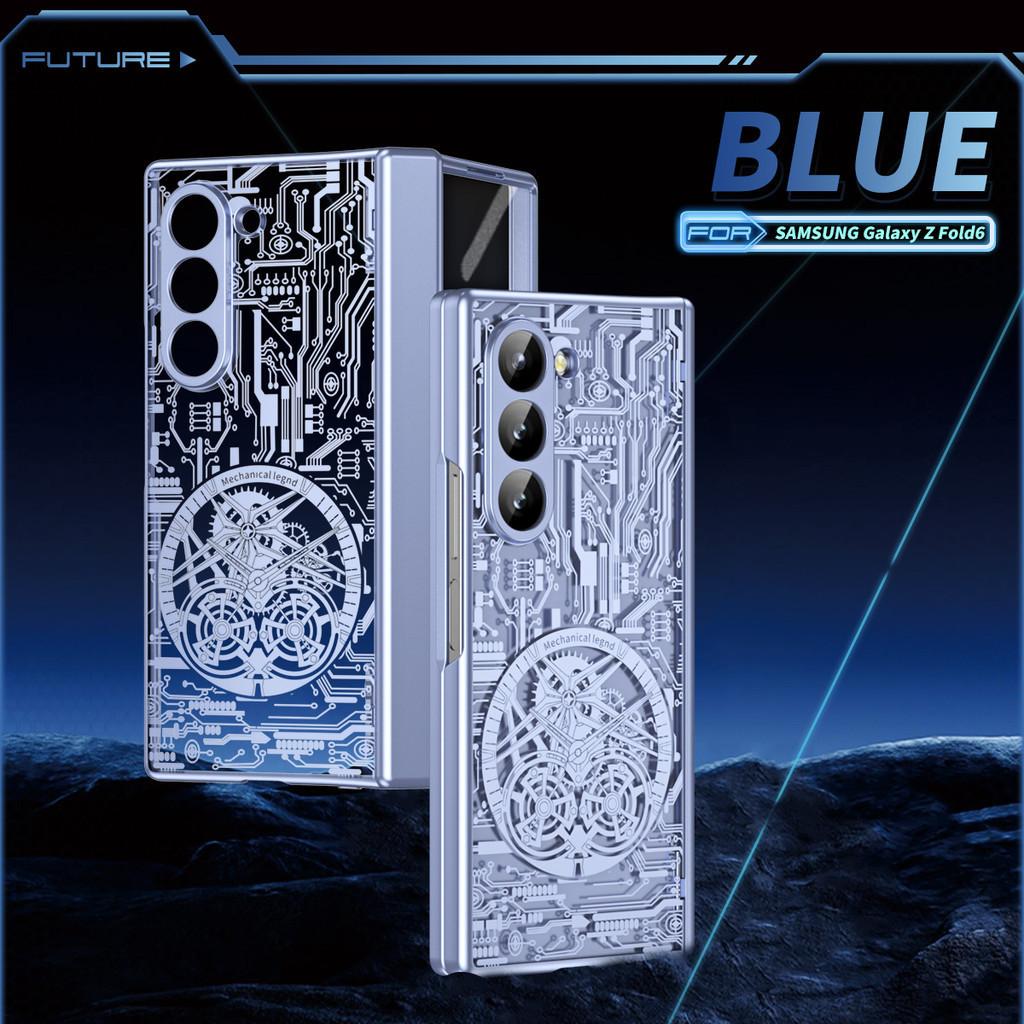 Mechanische Legende Plating Fall für Samsung Galaxy Z Falten 6 5 4 3 2 5G Telefon Abdeckung Scharnier Klapp Metall