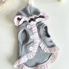 Ruffle Trim Sleeveless Pet Outfit Sleeveless Style Ruffle Dog Clothes  Spring Autumn Winter