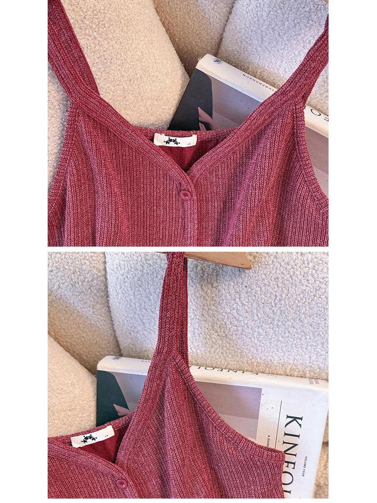 Damen Strickcardigan & Top Set in Übergröße: Temperamentvolle Freizeitkleidung für Frühling/Herbst (130-350 Pfund)