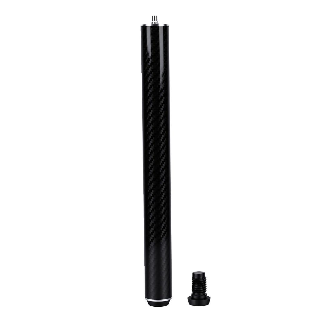 Pool Cue Extension Fit for Cuetec Stick 12 Inch Carbon Fiber Billiard Cue Extension with Bumper Billiard Accessories