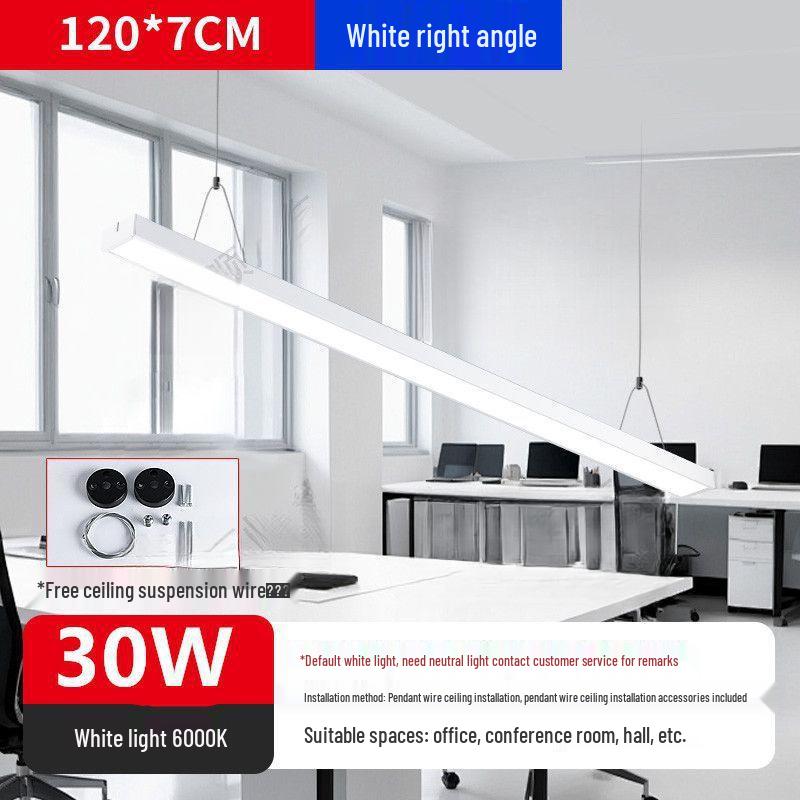 Minimalist Rectangular LED Pendant Light for Barber Shop, Office, or Living Room Ceiling