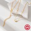Light Luxury S925 Sterling Silver Simple Wind Exquisite Dazzling Five-Petaled Flower Star Elements Stacked Collarbone Chain Woman