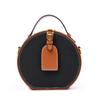 Women's Genuine Leather Bag  Versatile Contrast  Pebble Pattern  Women's Bags  Round Bun Bags