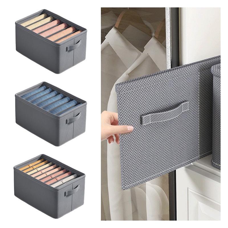 Multipurpose Non-woven Clothes Storage Box Gray Various Sizes