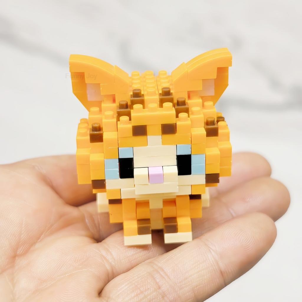 18 Styles husky Pet Cats Dog Building Block Cartoon Cute Doll Puzzle Assembly Children's Toy DIY Boys Girls Birthday Gifts