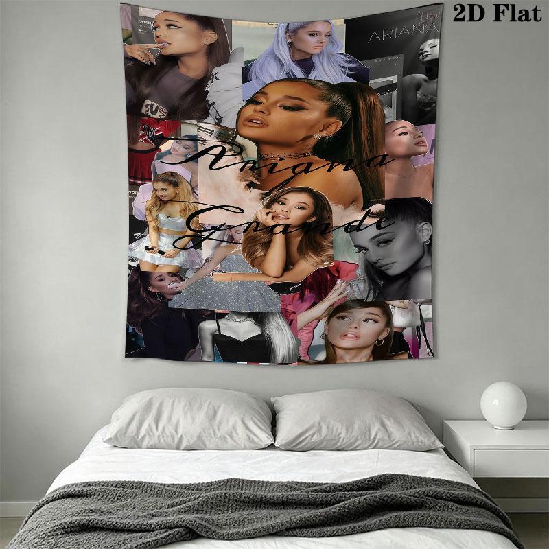 Ariana Grande Glow Wall Hanging Printed Fabric Blanket Decorative Tapestries for Bedroom Living Room Home Decor