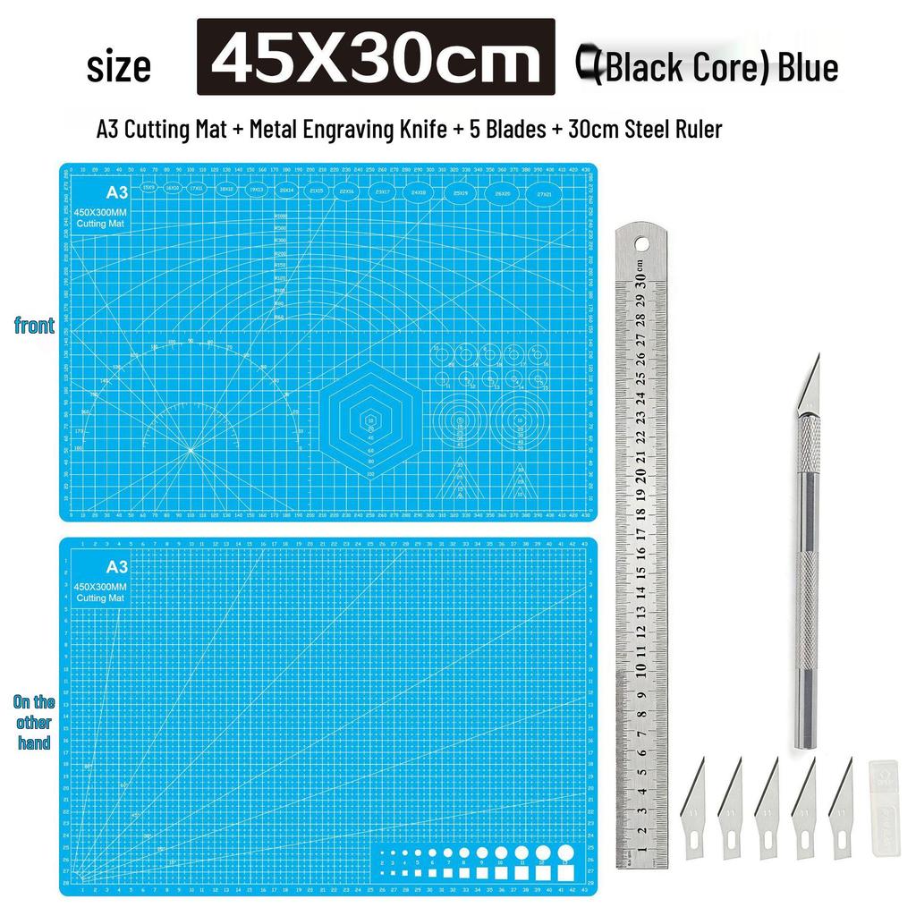 A3 3mm Extra Thick Cutting Mat: Handmade, Durable Pad for Paper Cutting & Writing