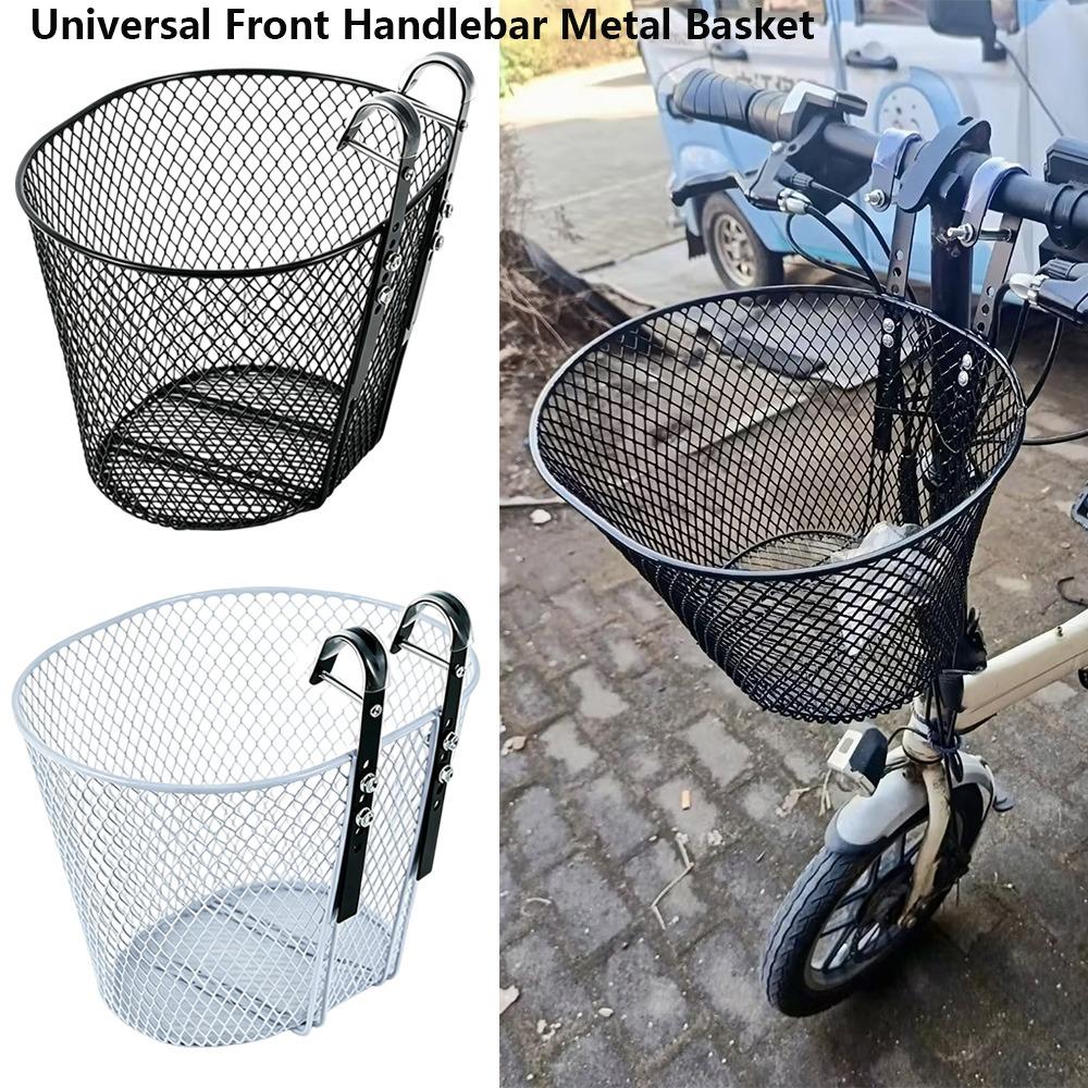 Easy to Install Mesh Storage Bike Basket Universal Metal Hanging Basket Outdoor Cycling Basket