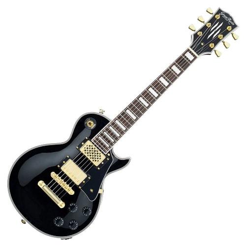 GrassRoots G-LPC-MINI BK Electric Guitar with Built-in Speaker